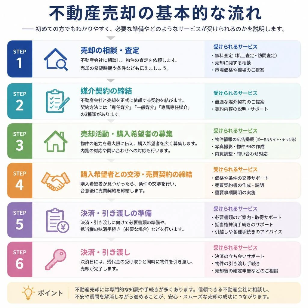 2. 売却の流れを把握しよう