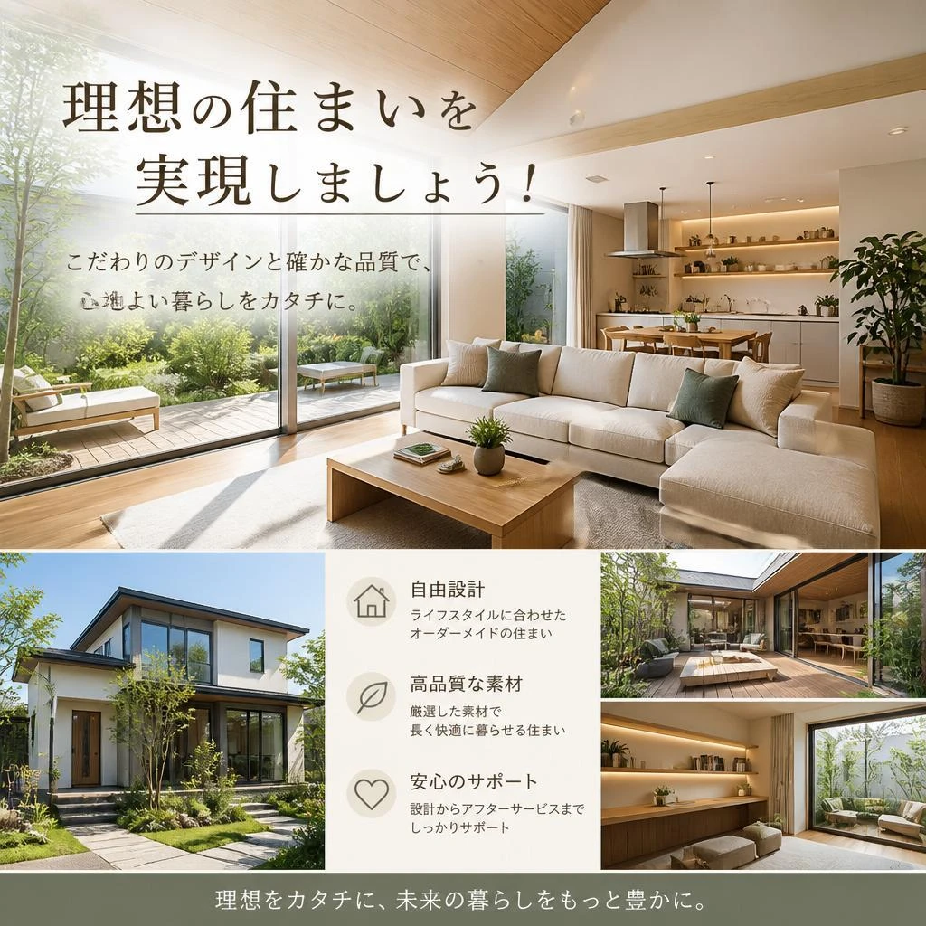 理想の住まいを実現しましょう！