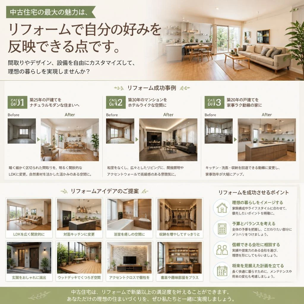 リフォームで自分好みに
