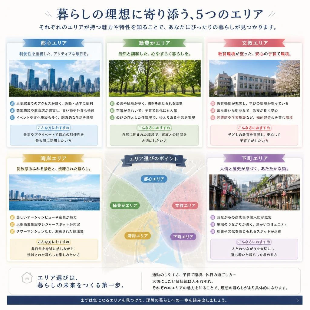 4. あなたに合ったエリアの特性