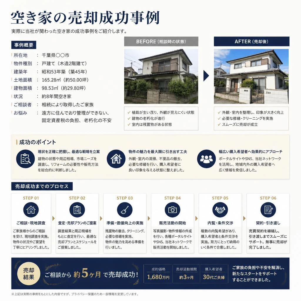 空き家売却の成功事例