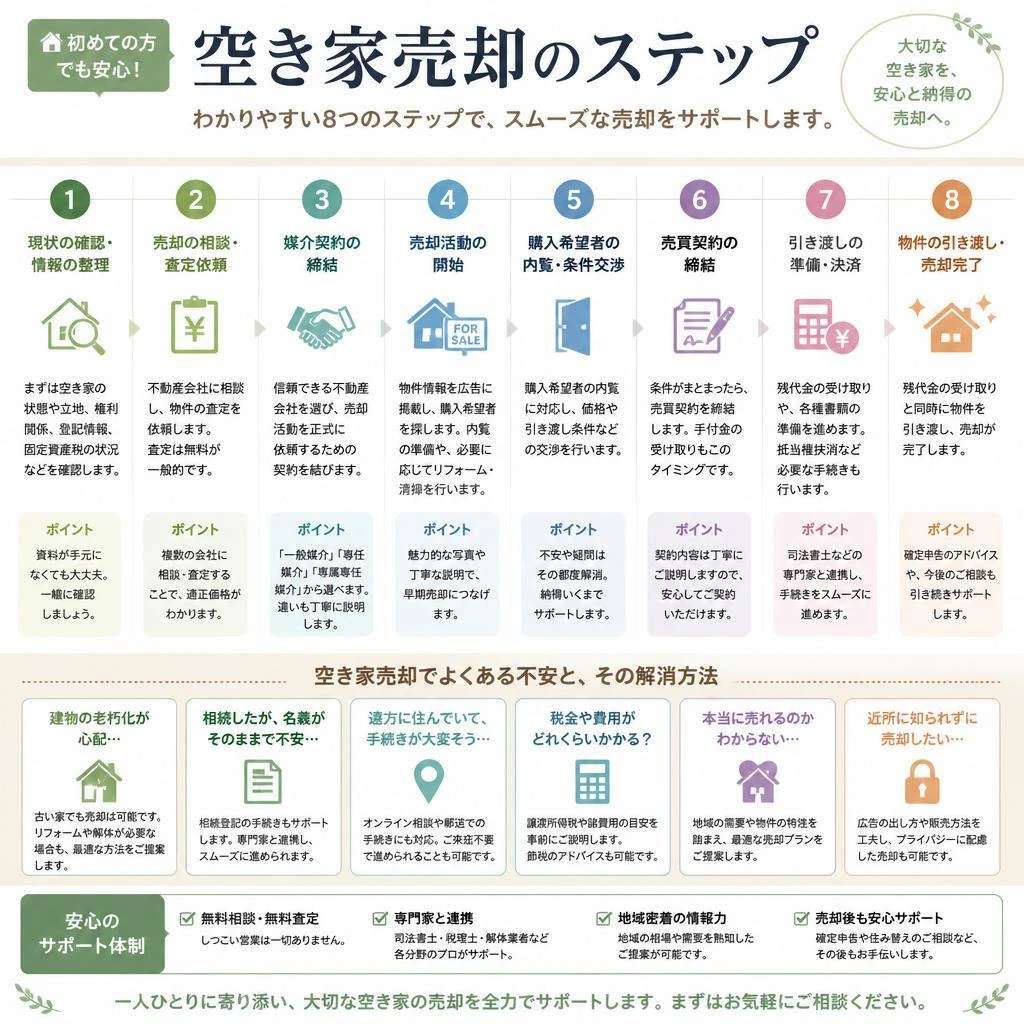 不動産売却の流れ