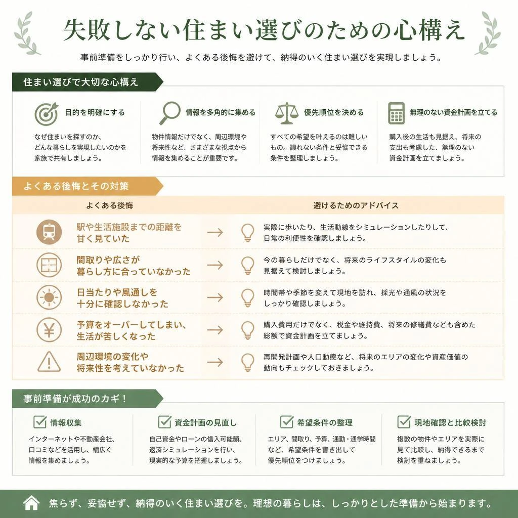 後悔しないための住まい選び