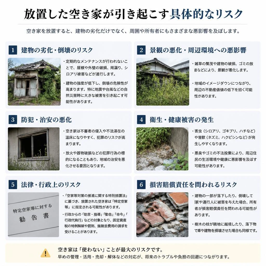 空き家の現状とそのリスク
