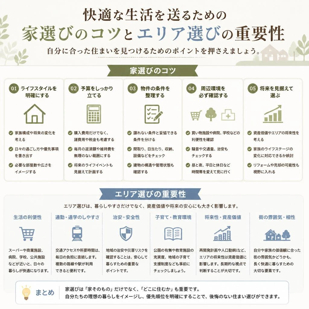 理想の住まいを見つけるためのヒント