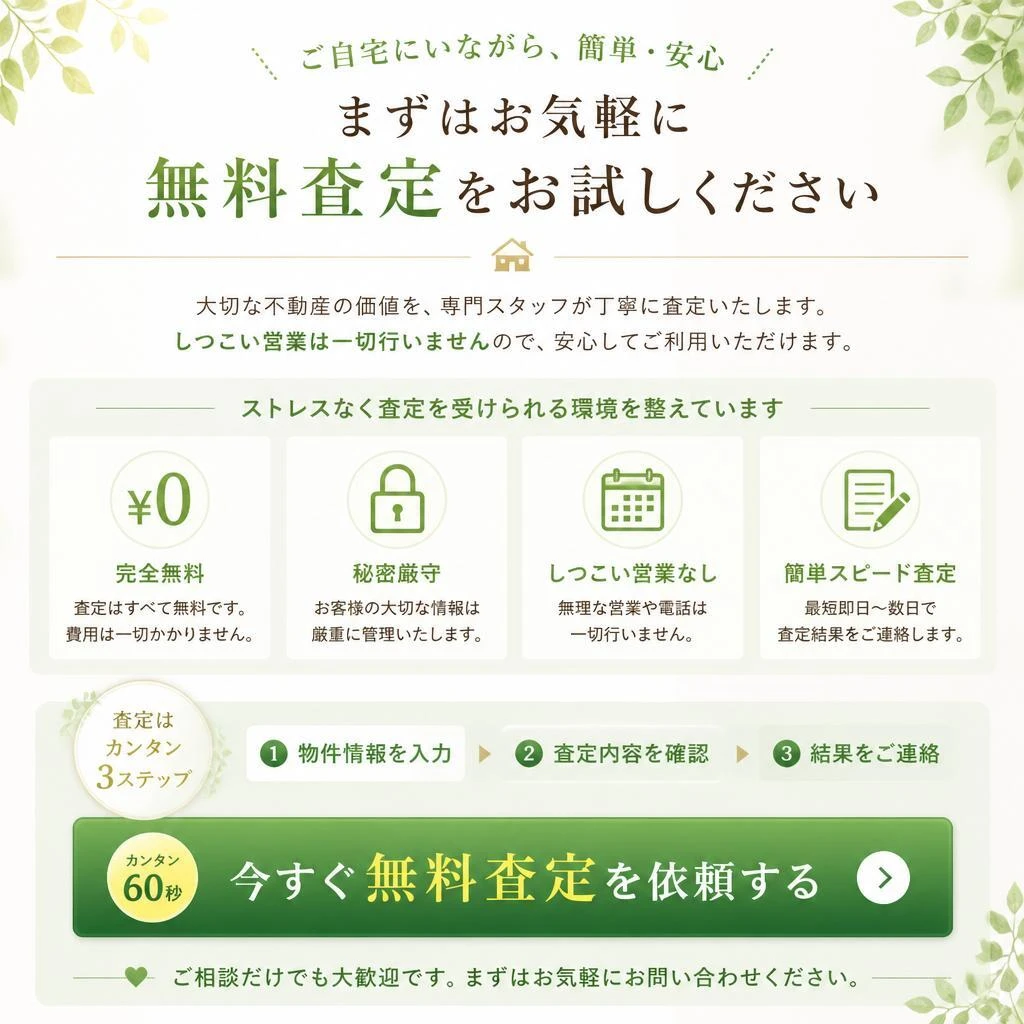 今すぐ無料査定を依頼してみませんか？