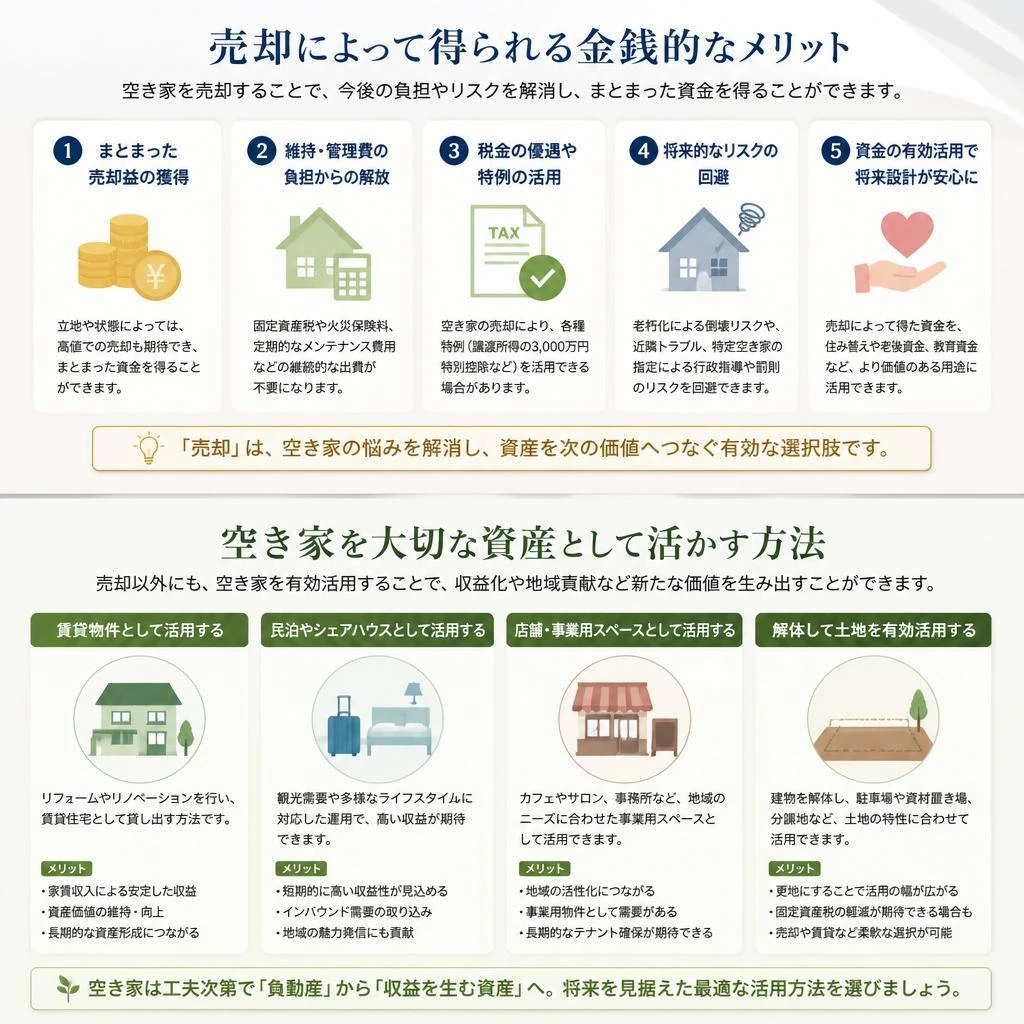 空き家売却のメリットとは？