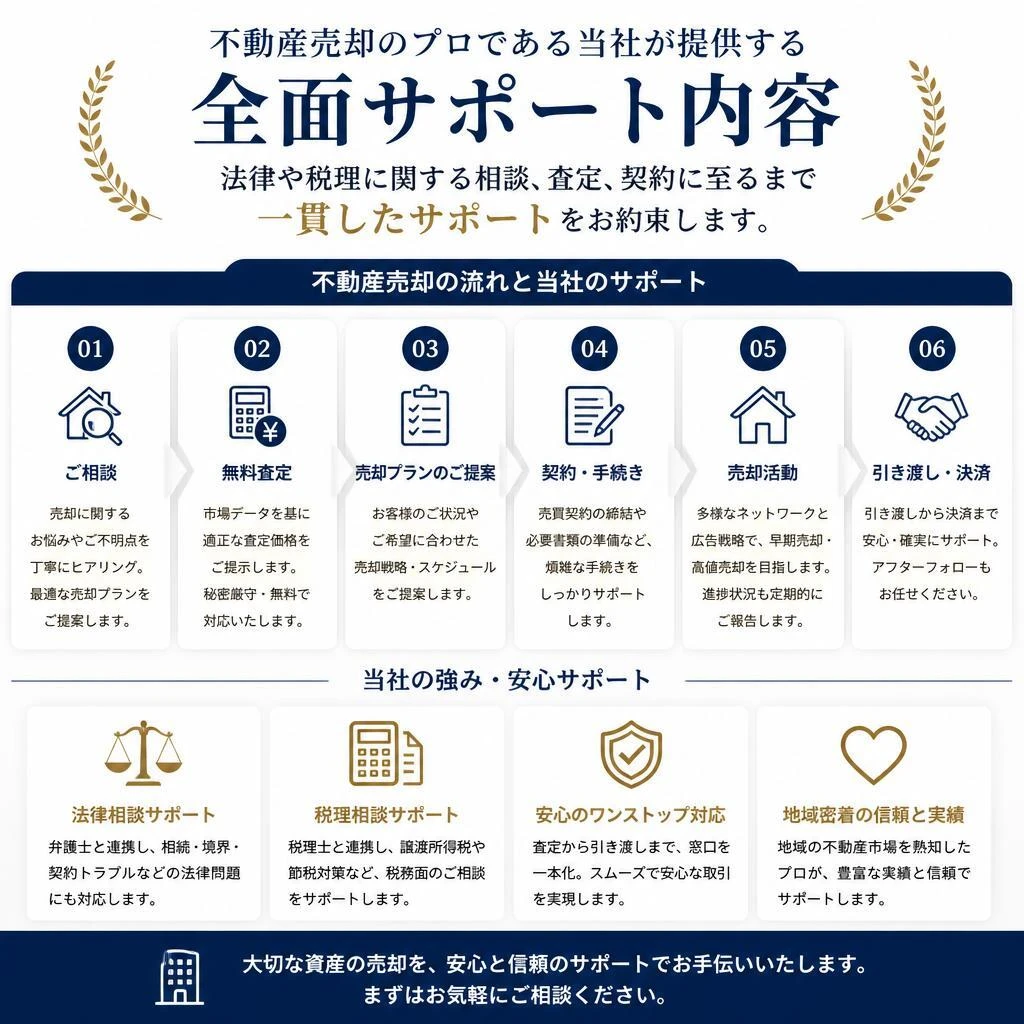 当社の全面サポート