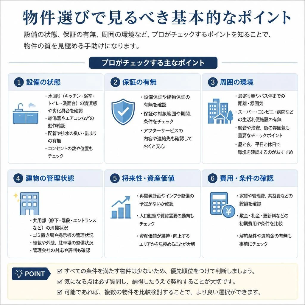 プロが見る物件の基本チェックポイント