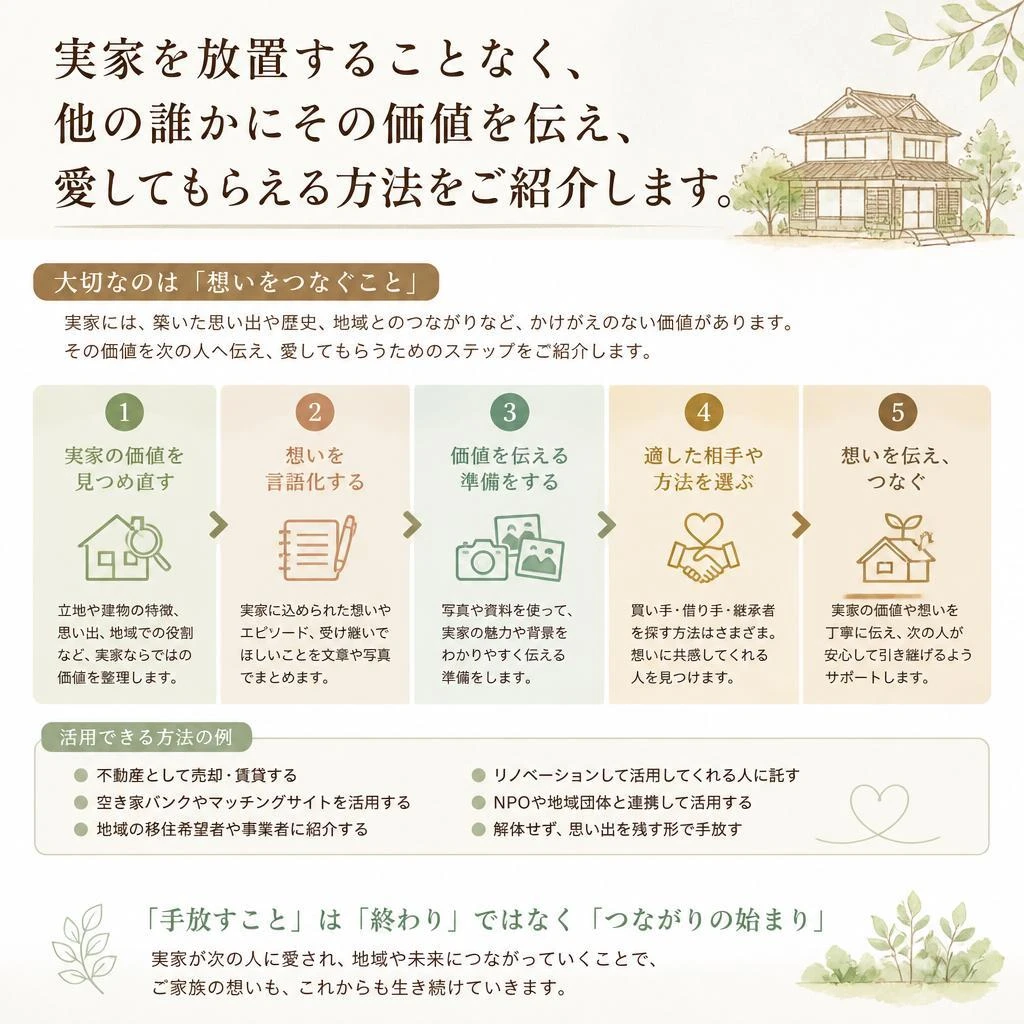 愛してくれる人に引き継ぐ