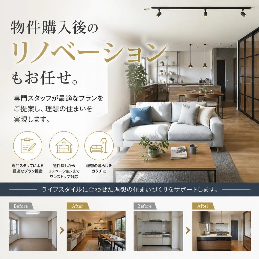 2. リノベーションの専門家がサポート
