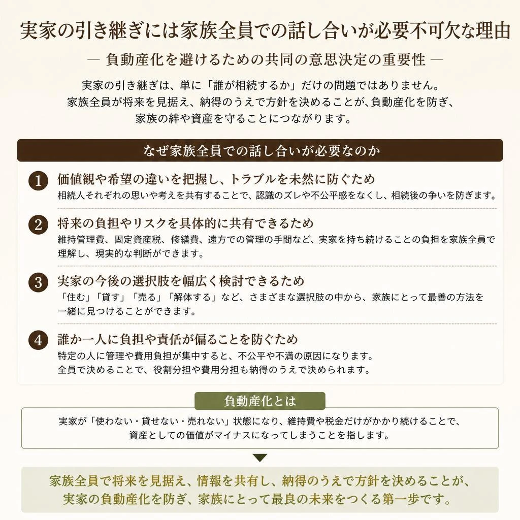家族全員で話し合う理由