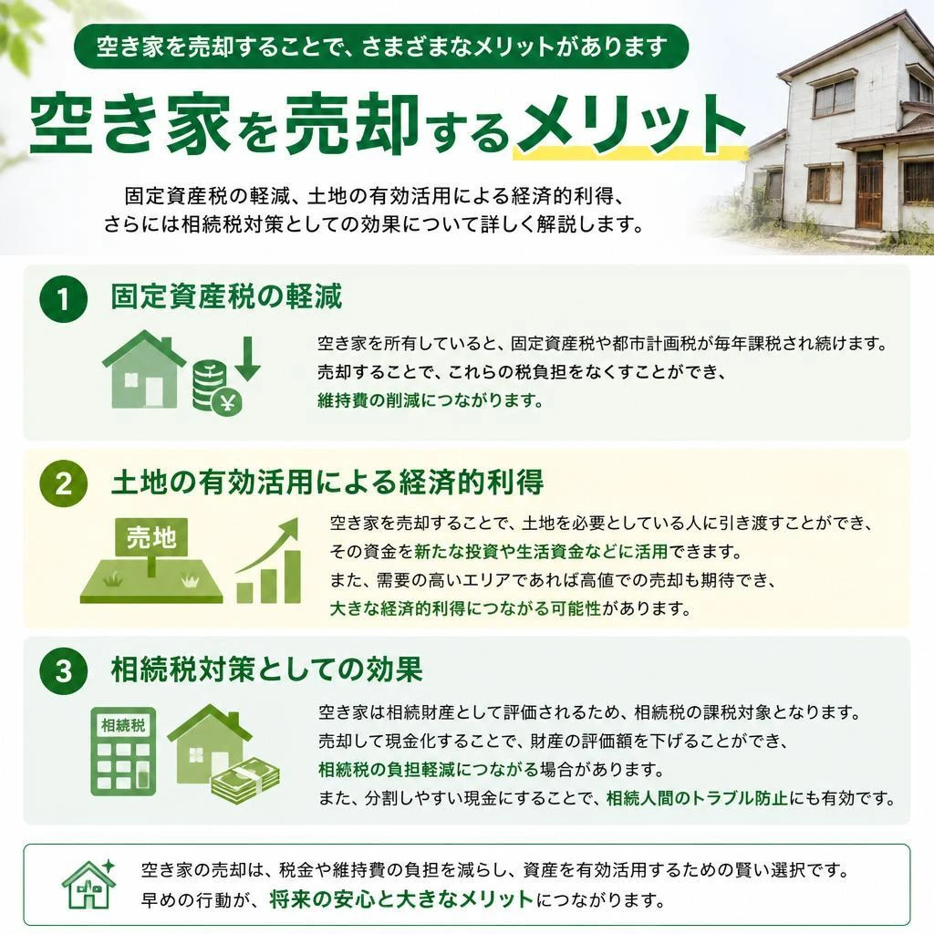 空き家を売却するメリット